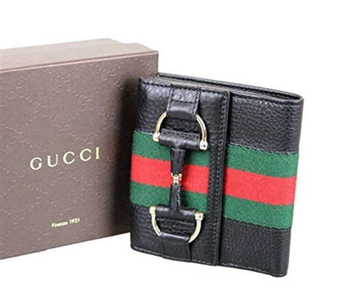 gucci wallet black women|gucci trifold wallet women's.